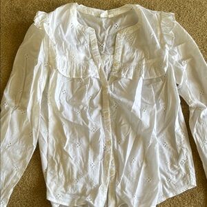 White Eyelet Women's Top - Gap S